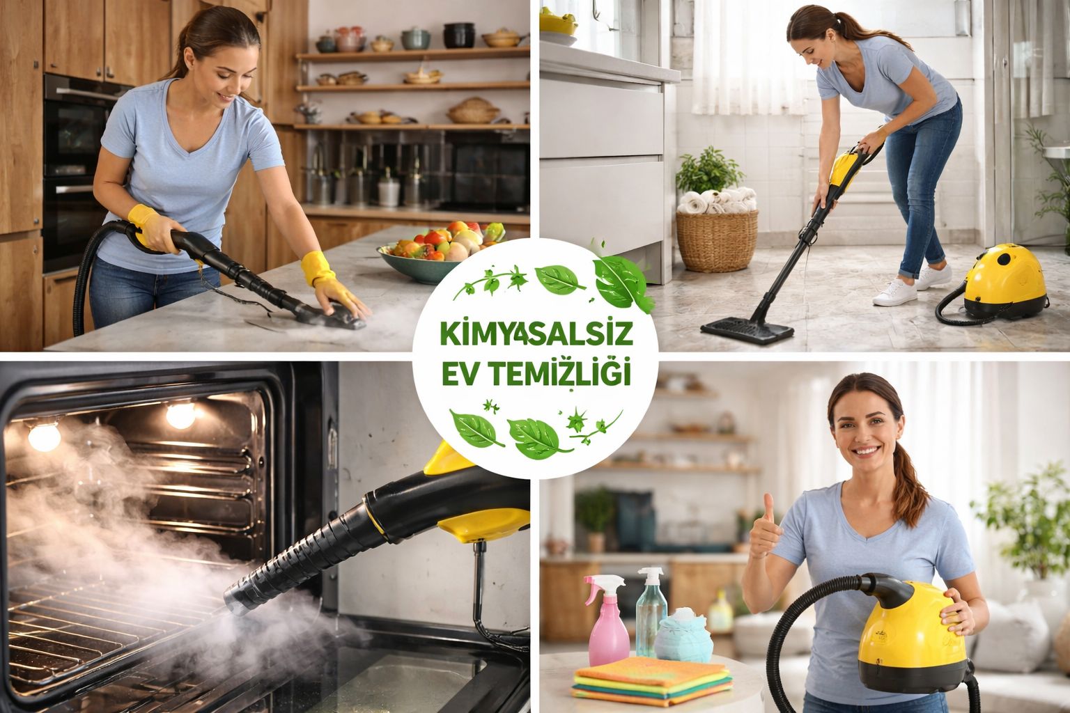 Kimyasalsız Ev Temizliği: Sirke, Karbonat ve Buhar Gücü