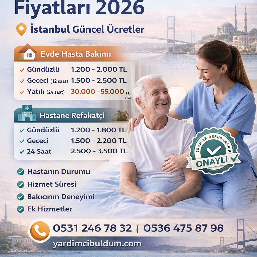 Hasta Bakıcı Fiyatları 2026 (İstanbul Güncel Rehber)